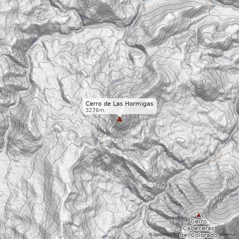 Mapa Cerro de Las Hormigas