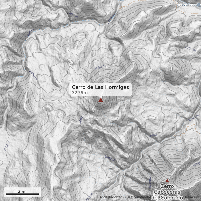 Mapa Cerro de Las Hormigas
