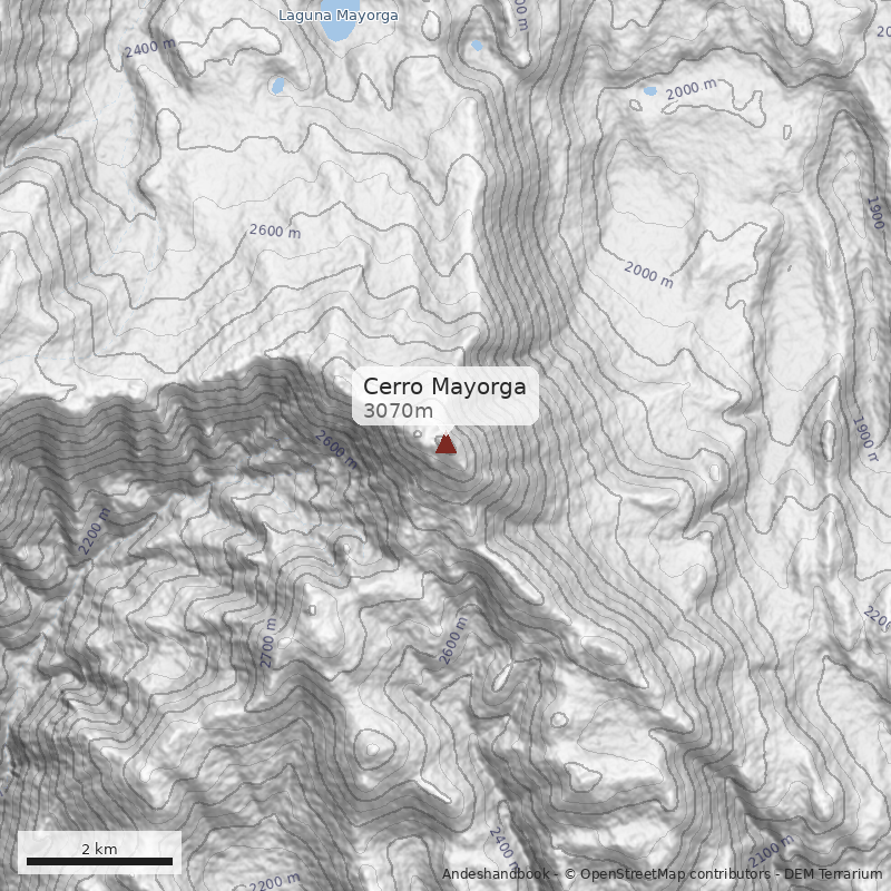 Mapa Cerro Mayorga