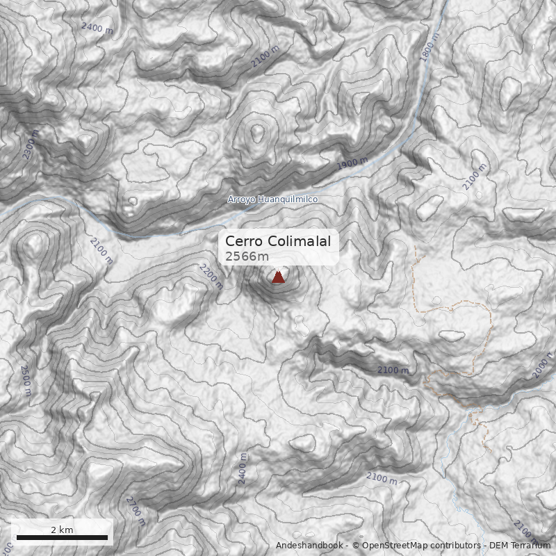 Mapa Cerro Colimalal