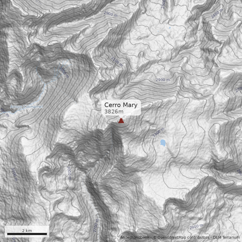 Mapa Cerro Mary