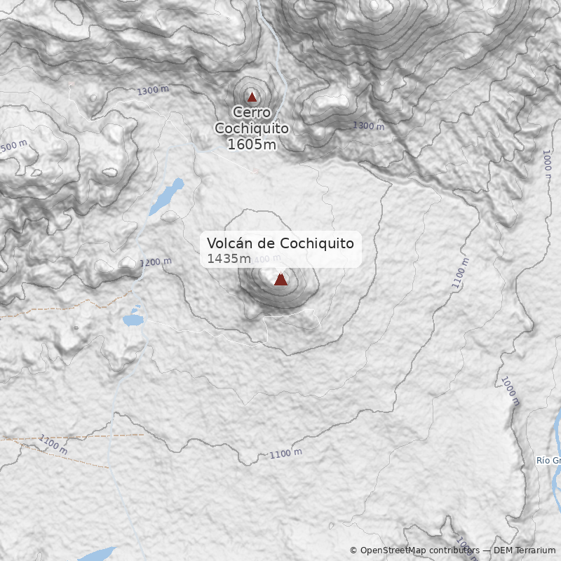 Mapa Volcán de Cochiquito