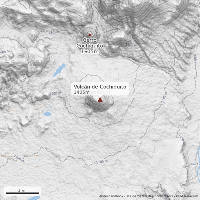 Mapa Volcán de Cochiquito