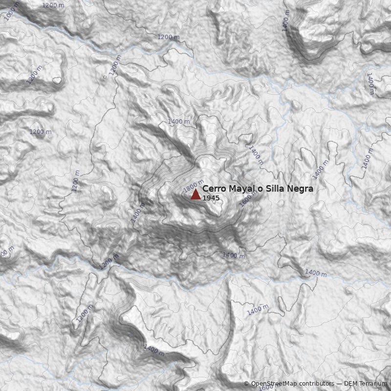 Mapa Cerro Mayal o Silla Negra