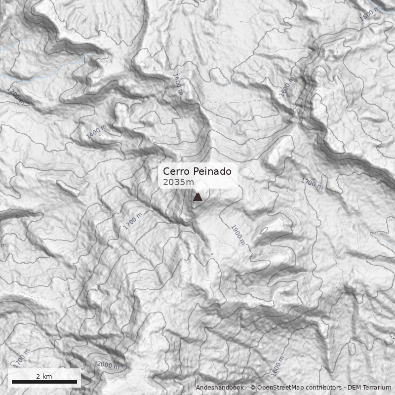 Mapa Cerro Peinado