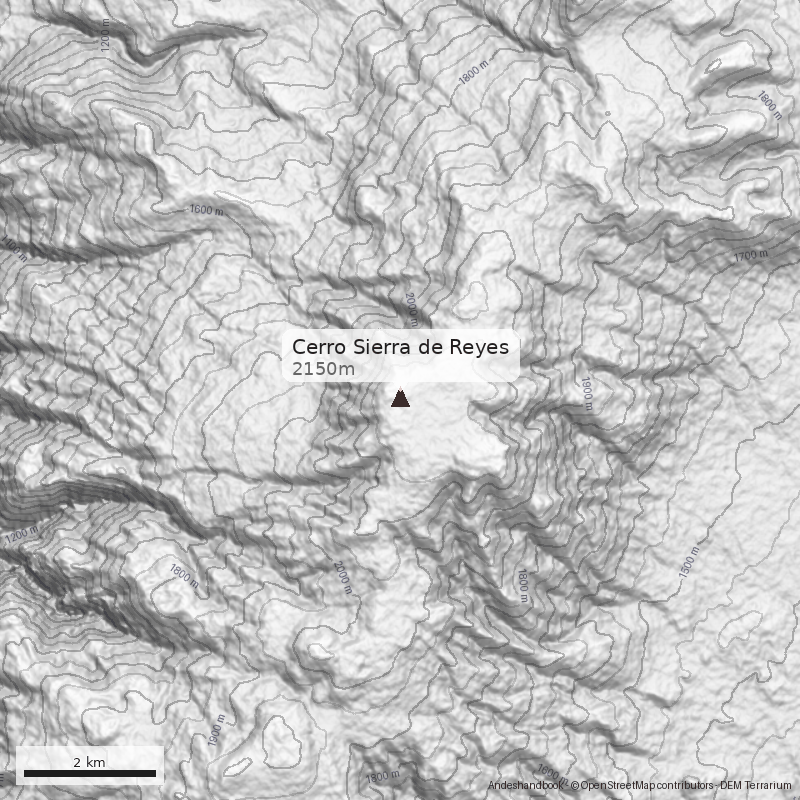 Mapa Cerro Sierra de Reyes