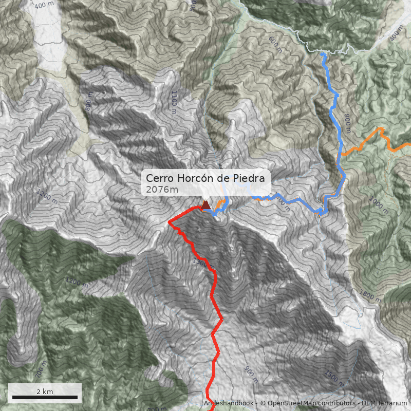 Mapa Cerro Horcón de Piedra