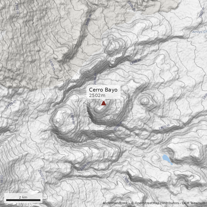 Mapa Cerro Bayo