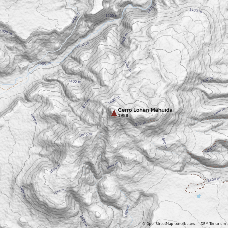 Mapa Cerro Lohan Mahuida