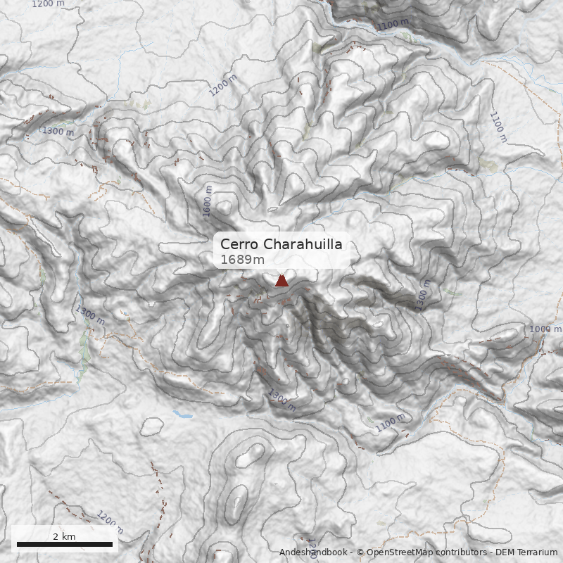 Mapa Cerro Charahuilla