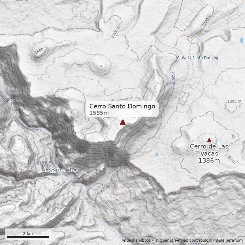 Mapa Cerro Santo Domingo