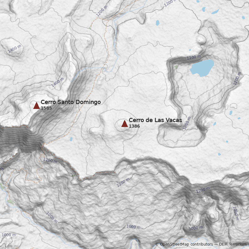 Mapa Cerro de Las Vacas