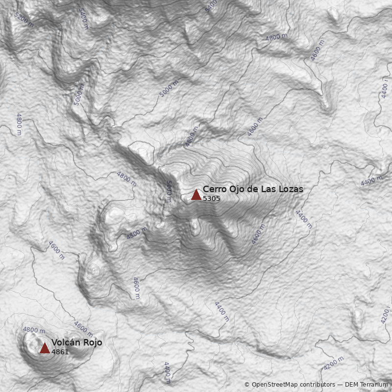 Mapa Cerro Ojo de Las Lozas
