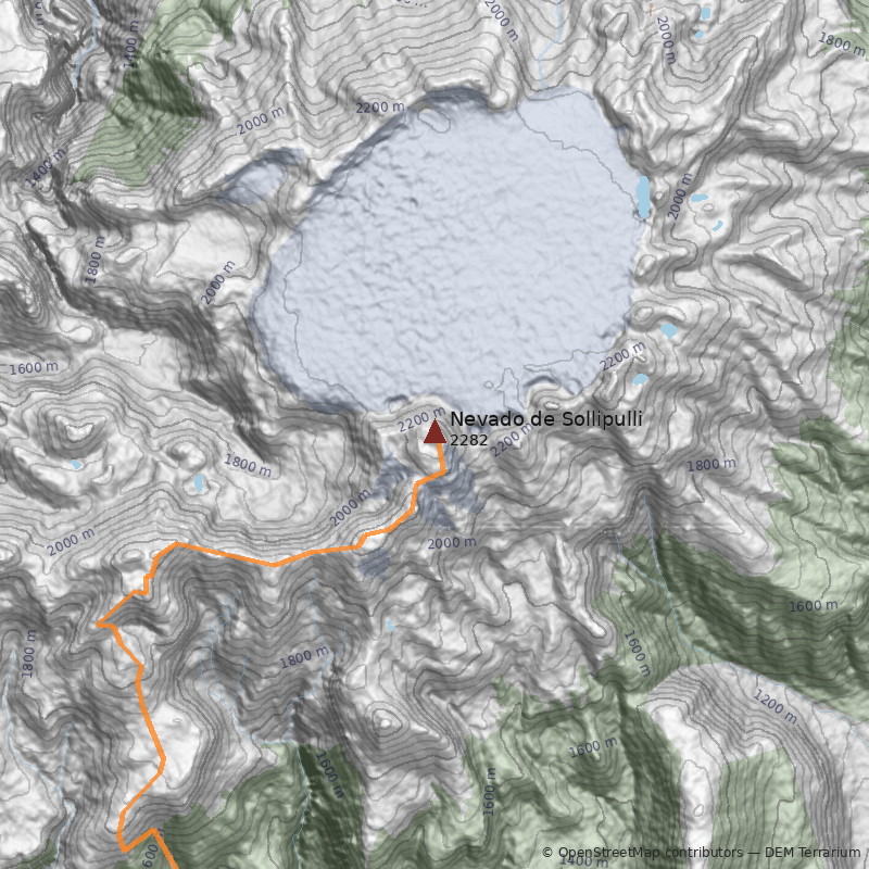 Mapa Ladera Norte - Melipeuco