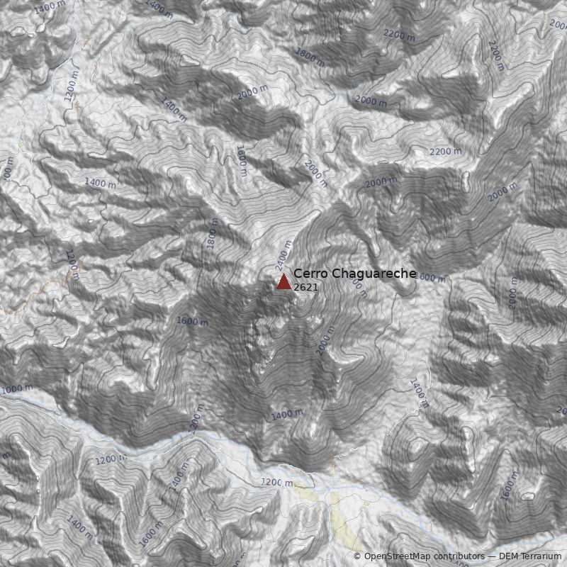 Mapa Cerro Chaguareche