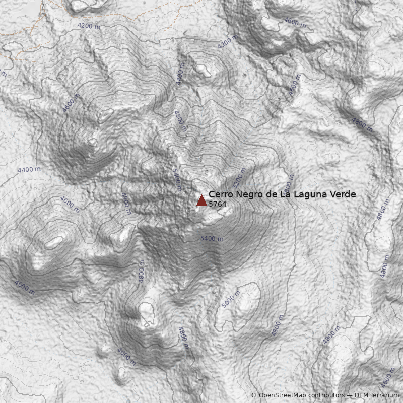 Mapa Cerro Negro de La Laguna Verde