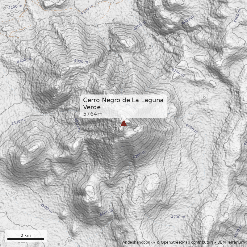 Mapa Cerro Negro de La Laguna Verde
