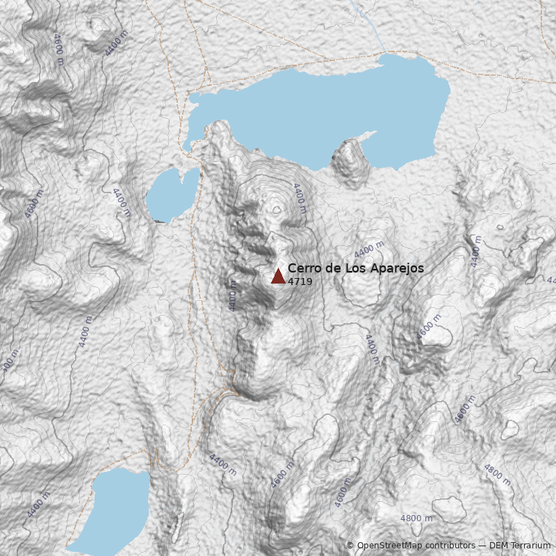 Mapa Cerro de Los Aparejos