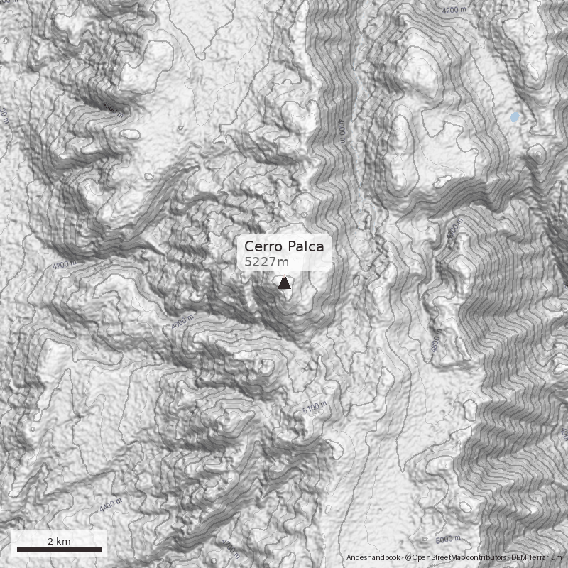 Mapa Cerro Palca