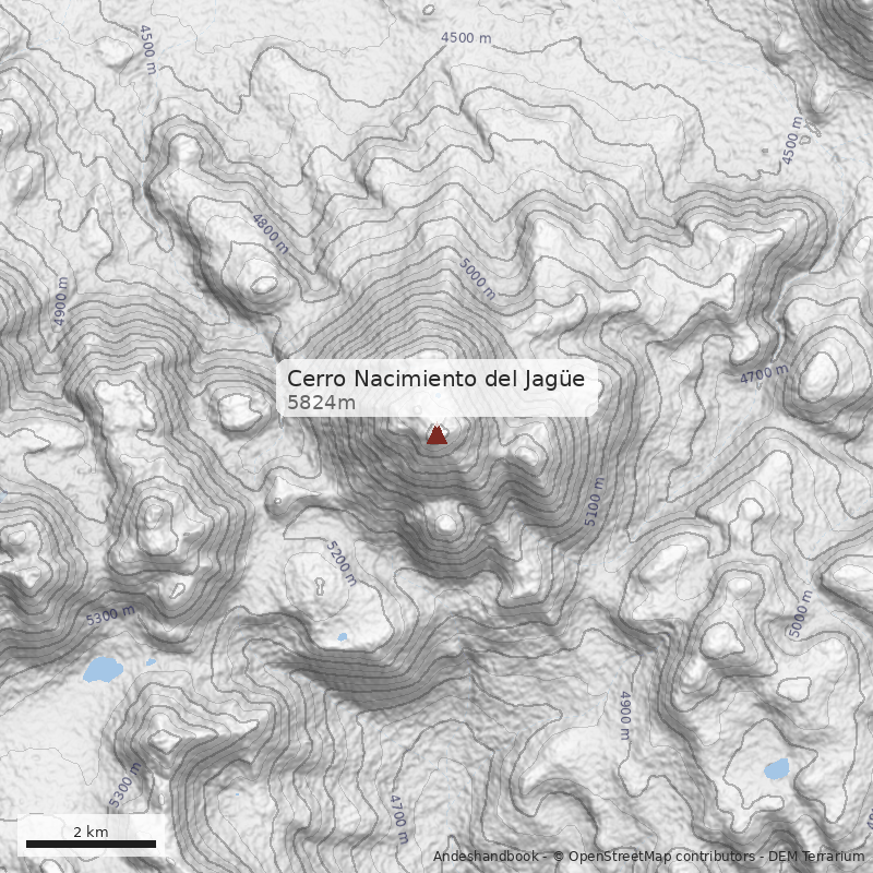 Mapa Cerro Nacimiento del Jagüe