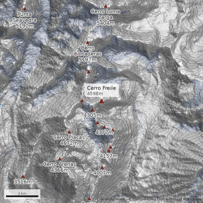 Mapa Cerro Freile