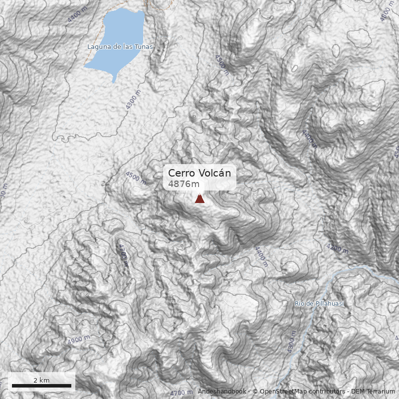 Mapa Cerro Volcán