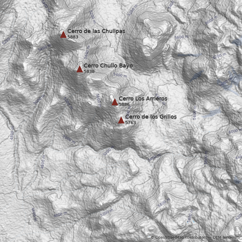Mapa Cerro de los Grillos