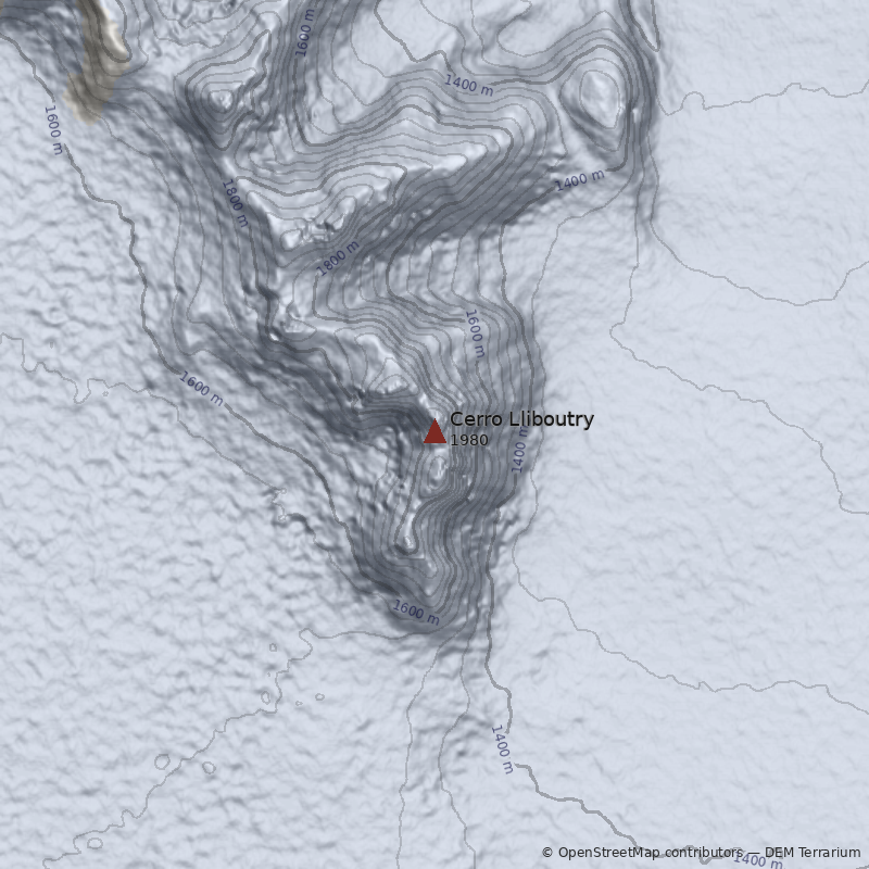 Mapa Cerro Lliboutry