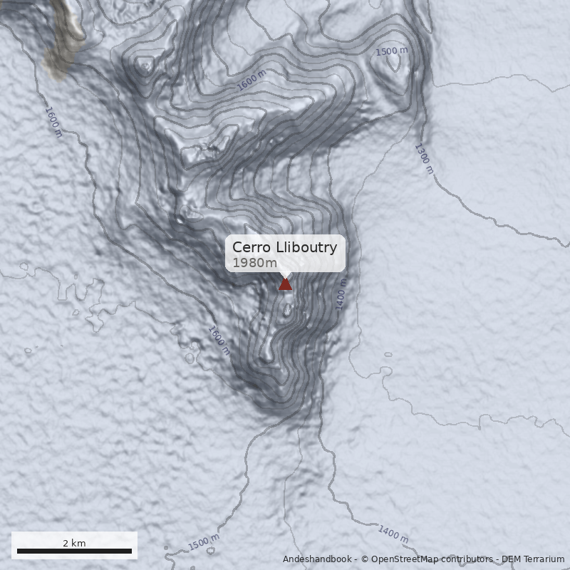 Mapa Cerro Lliboutry