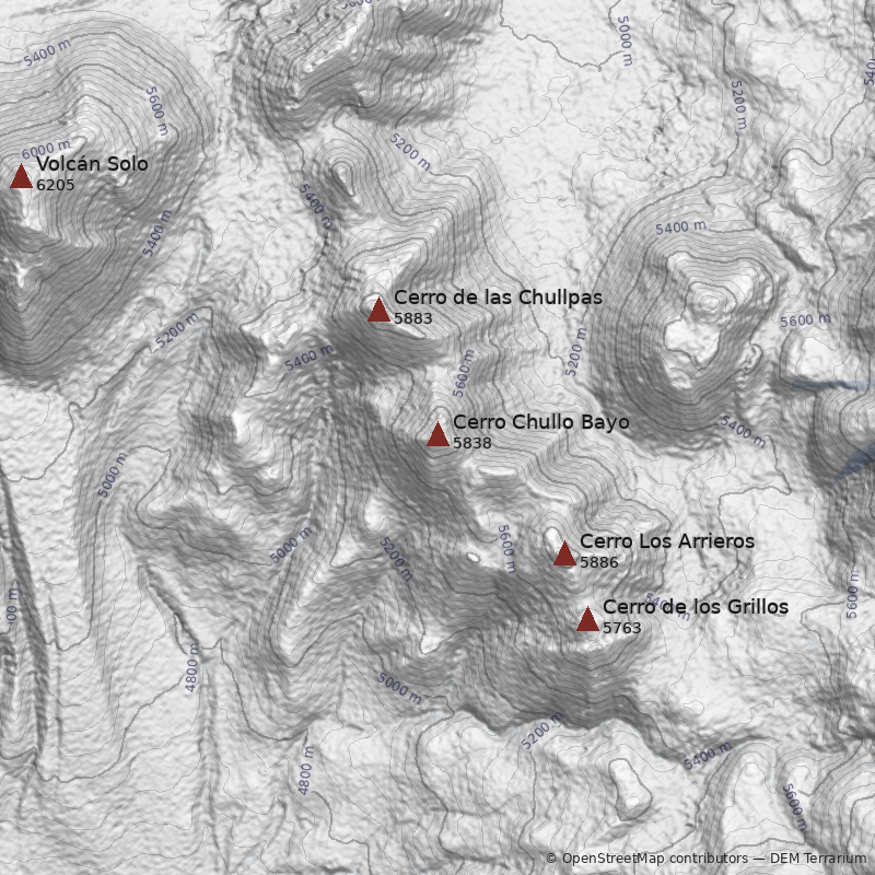 Mapa Cerro Chullo Bayo