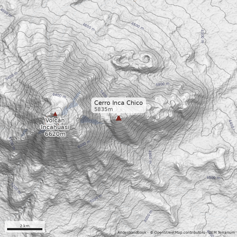 Mapa Cerro Inca Chico