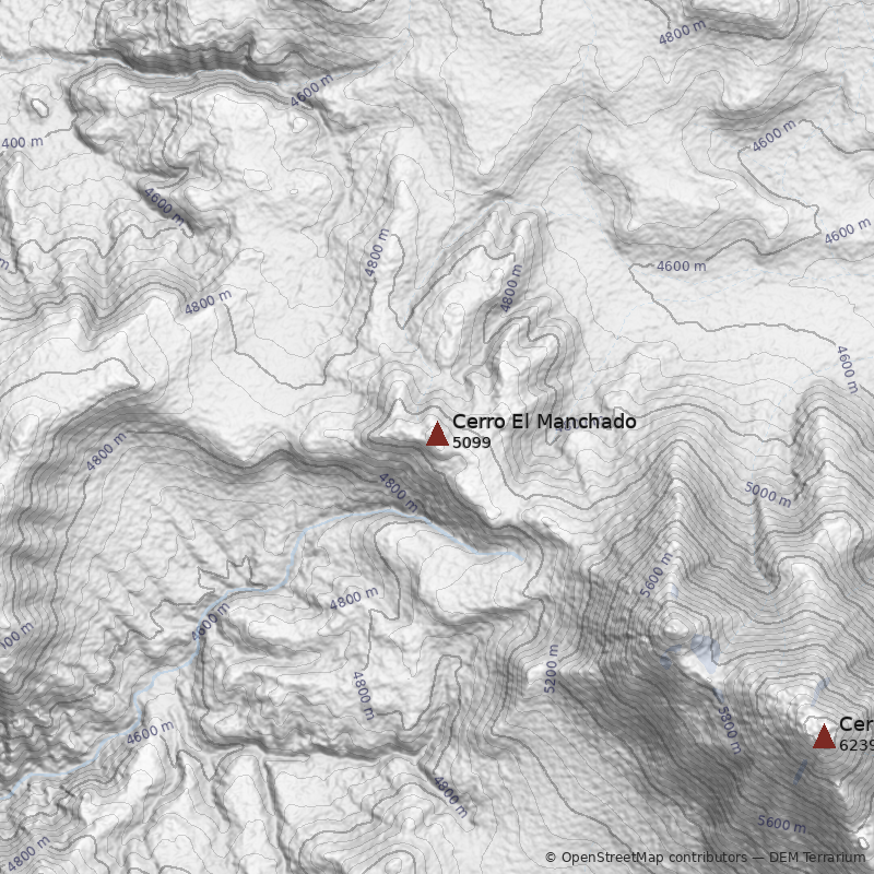 Mapa Cerro El Manchado