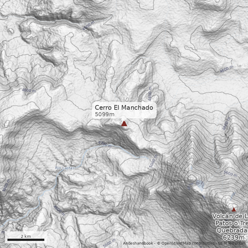 Mapa Cerro El Manchado