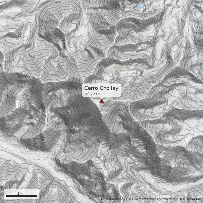 Mapa Cerro Chollay