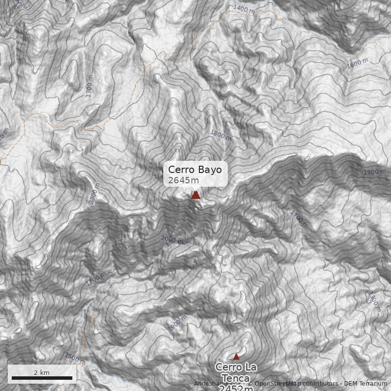 Mapa Cerro Bayo