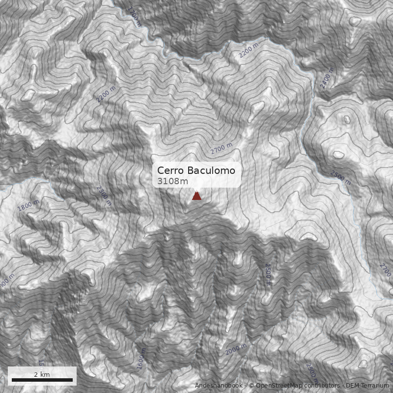 Mapa Cerro Baculomo