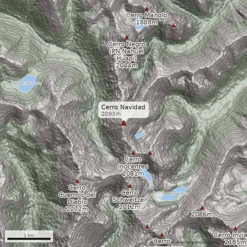 Mapa Cerro Navidad