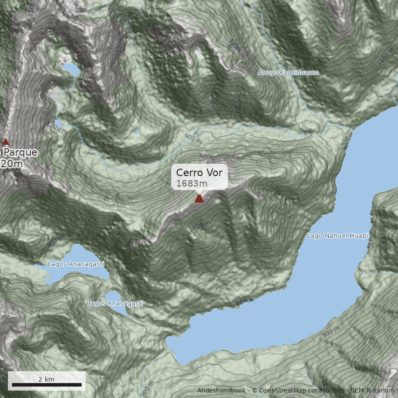 Mapa Cerro Vor