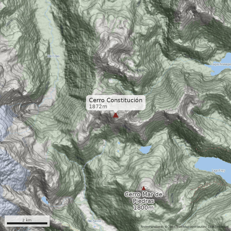Mapa Cerro Constitución