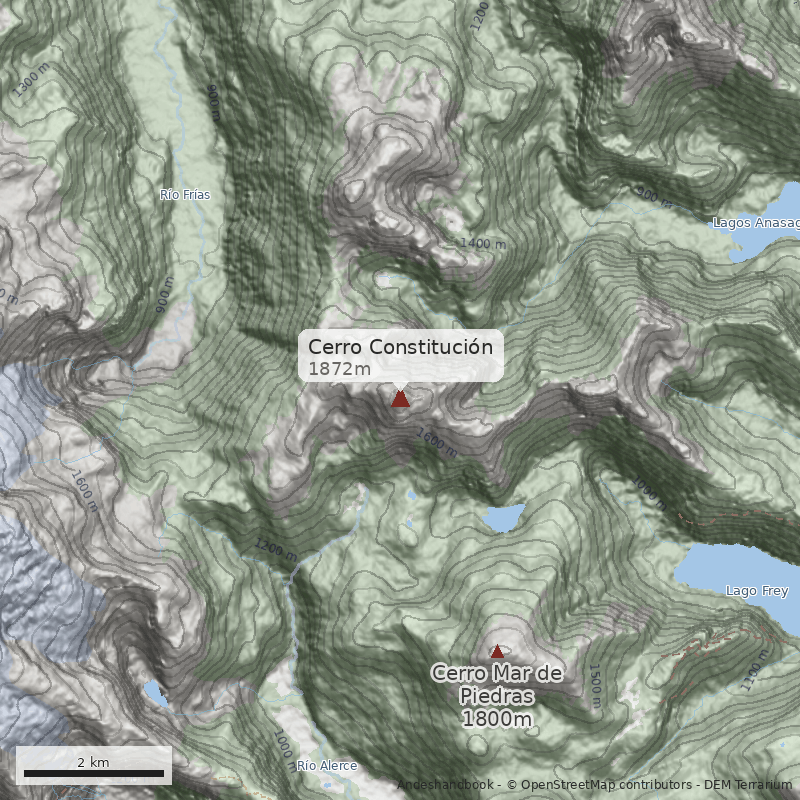 Mapa Cerro Constitución