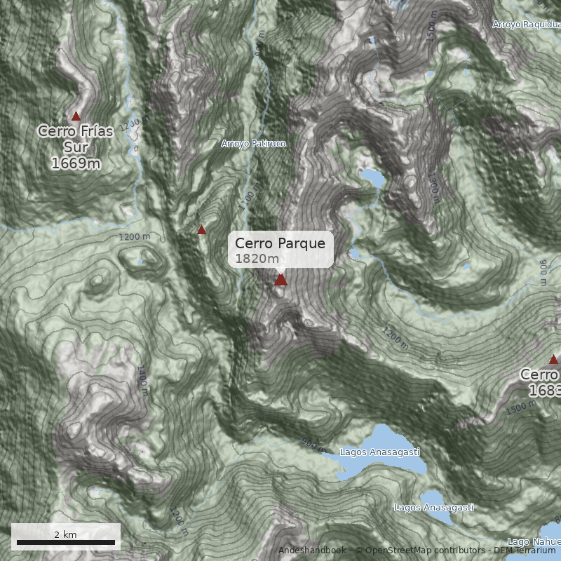 Mapa Cerro Parque