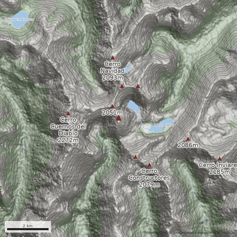 Mapa Cerro Schweitzer