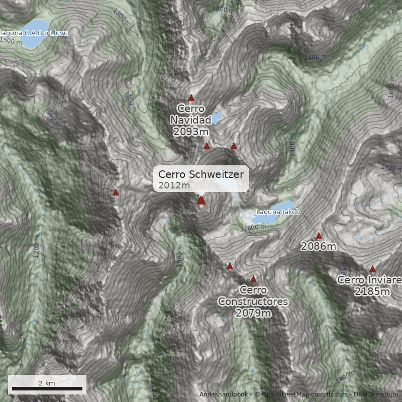 Mapa Cerro Schweitzer