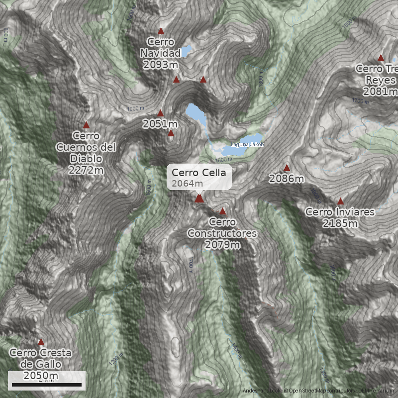 Mapa Cerro Cella