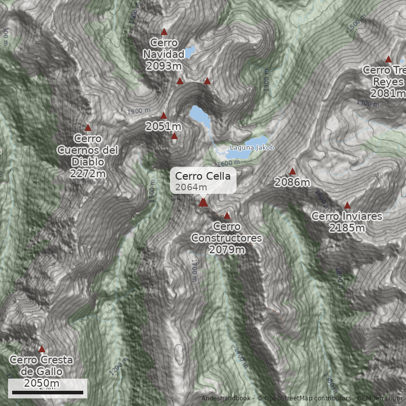 Mapa Cerro Cella