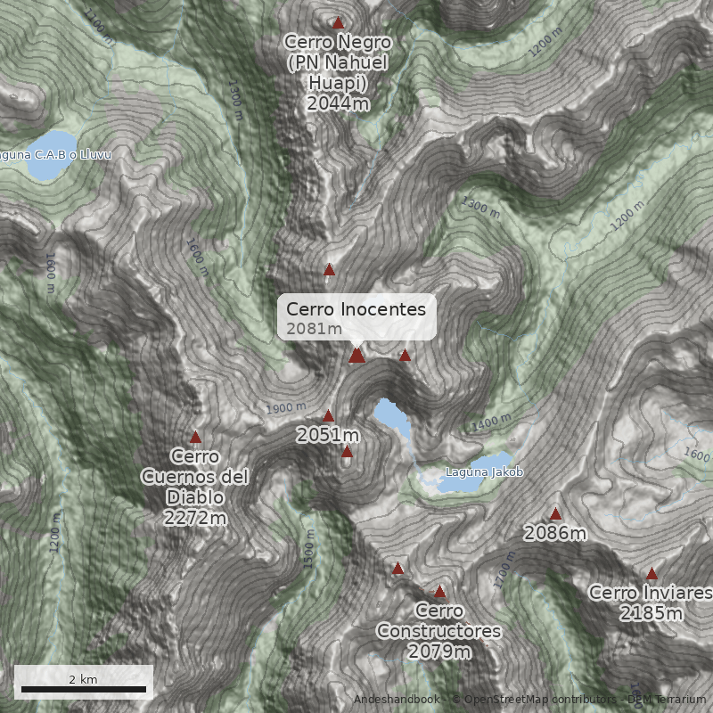 Mapa Cerro Inocentes
