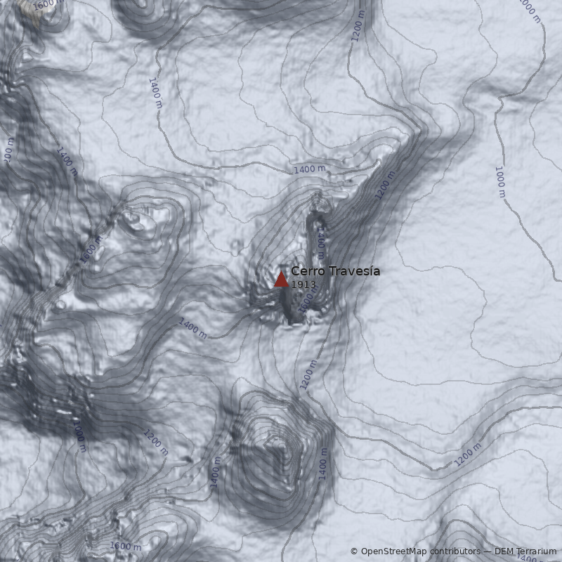 Mapa Cerro Travesía