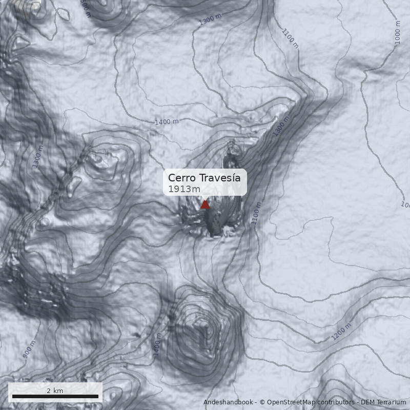 Mapa Cerro Travesía