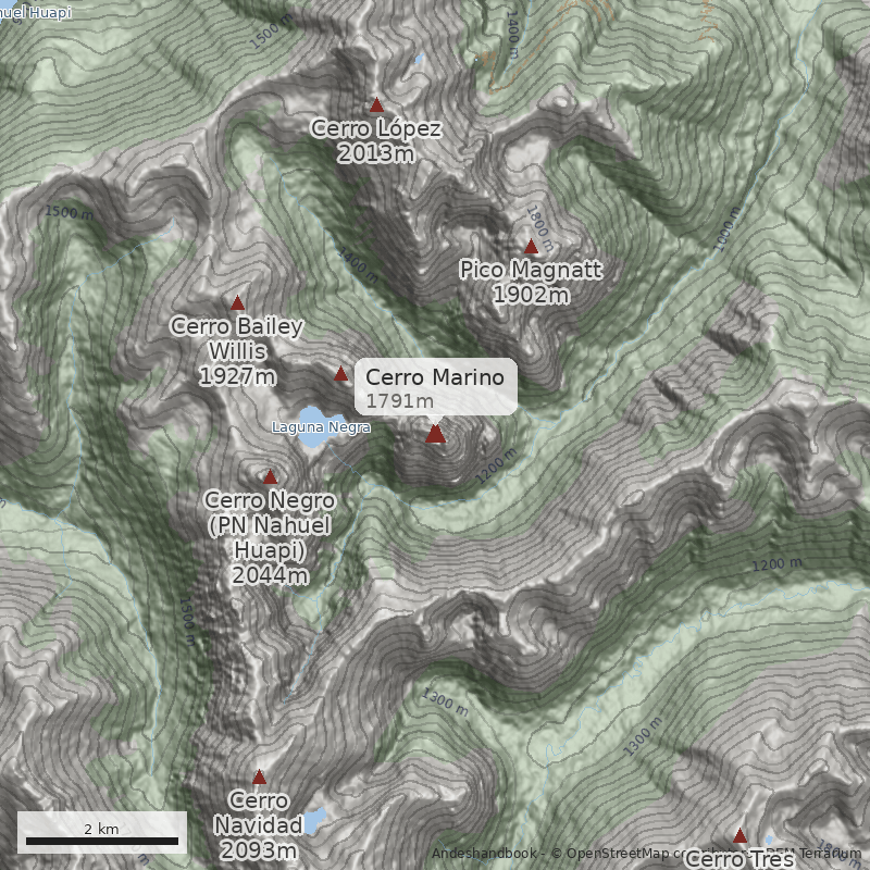 Mapa Cerro Marino