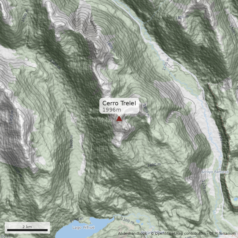 Mapa Cerro Trelel